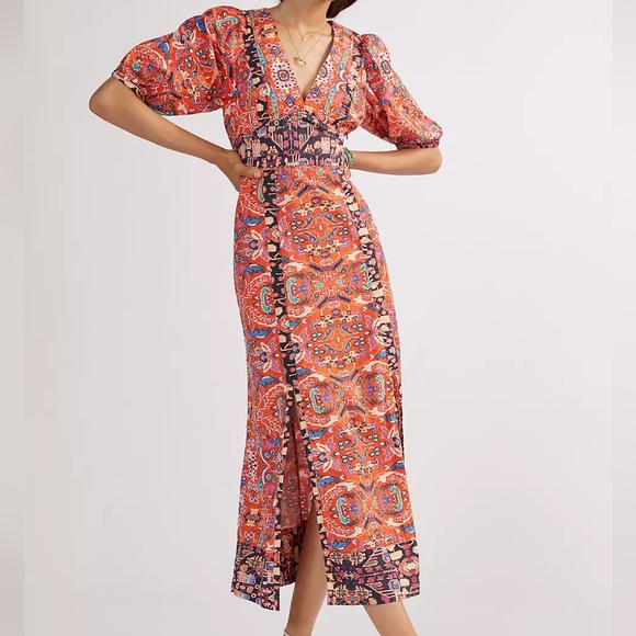 By Anthropologie Floral Maxi Dress - Picture 9 of 10